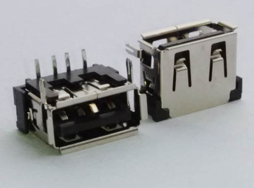 USB AF 90度縮短插板鐵殼兩支腳