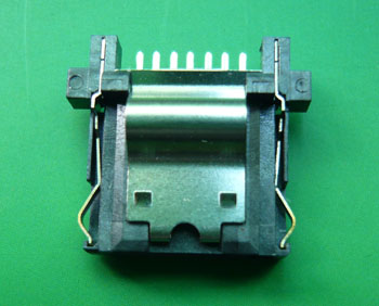 SATA 7P 母座帶彈片鐵殼