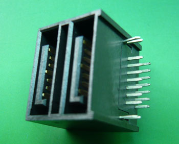 SATA 7P 雙層 公頭 DIP型